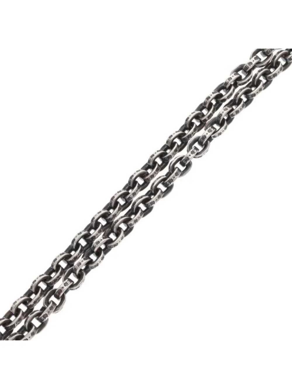 Chrome Hearts Paper Chain 18 Silver Necklace